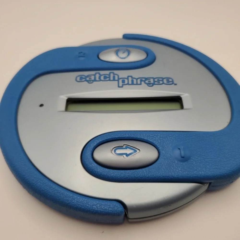 VTG 2000 Catch Phrase Electronic Handheld Game Original Blue - WORKING
